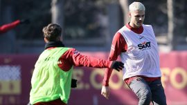 Galatasaray’da Icardi takımla çalıştı