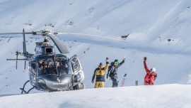 Kaçkar Dağları’nda “heliski” heyecanı devam ediyor