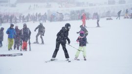 Erciyes’te pistler kayakseverlerle doldu
