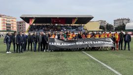 Tekirdağ’da depremzedeler yararına dostluk maçı yapıldı