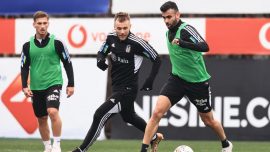 Beşiktaş’ta Ghezzal takımla çalıştı