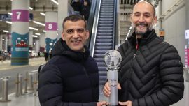 Dünya şampiyonu bilardocular Semih Saygıner-Tayfun Taşdemir ikilisi yurda döndü