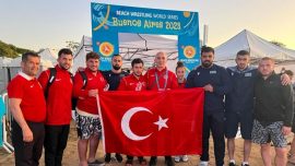 Plaj güreşinde milliler Arjantin’de iki madalya kazandı