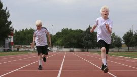 Şampiyon albino çocuklar atletizmde uluslararası başarılara odaklandı