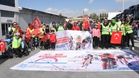 Van’da “100. Yıl Cumhuriyet Bisiklet Turu” etkinliği düzenlendi